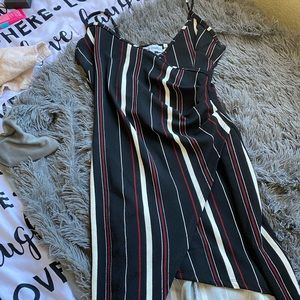 Dress with Slightly Open Leg